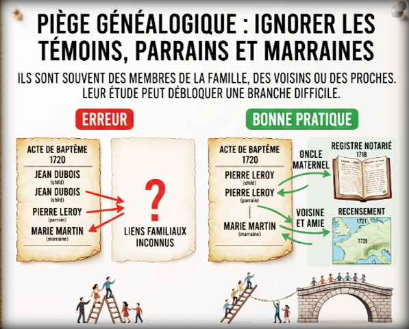 pieges genealogiques ignorer