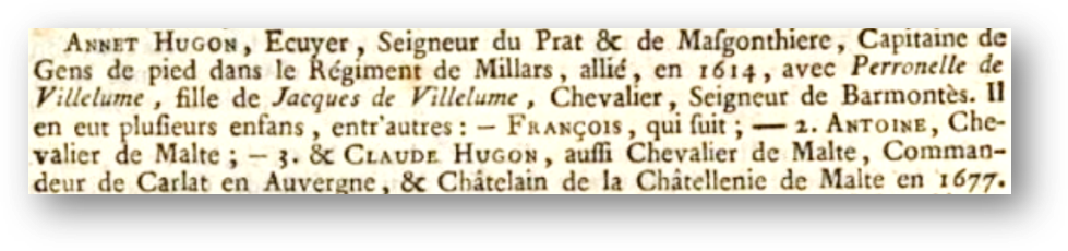 annet hugon dictionnaire de la noblesse