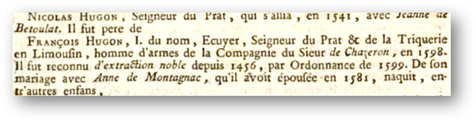 nicolas hugon francois hugon dictionnaire de la noblesse